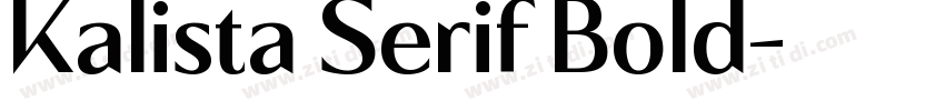 Kalista Serif Bold字体转换